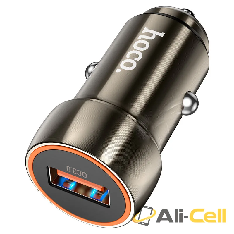 Car charger “Z46 Blue shield” QC3.0 set with cable (Z46 Metal Gray, Single)