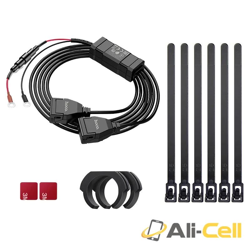 Motorcycle charger “Z45A” dual port (Z45a Black)