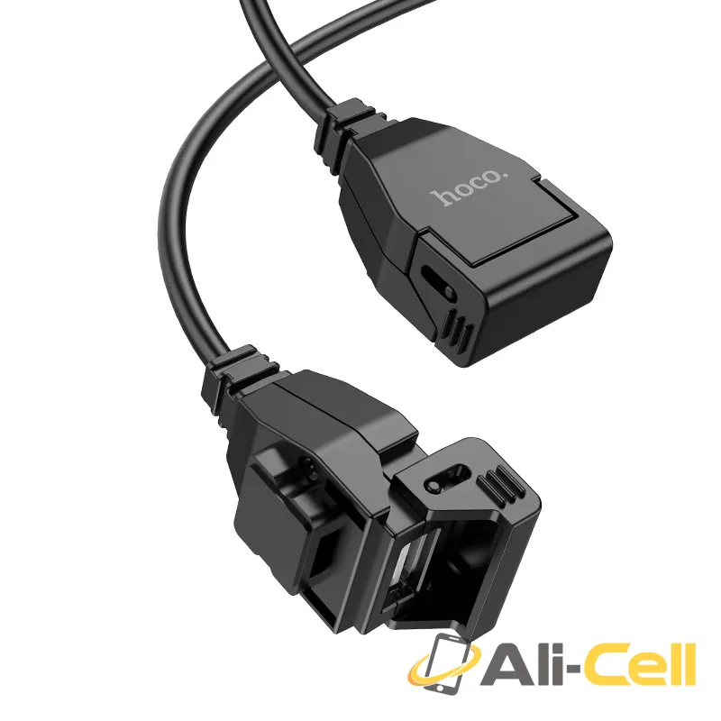 Motorcycle charger “Z45A” dual port (Z45a Black) — 2