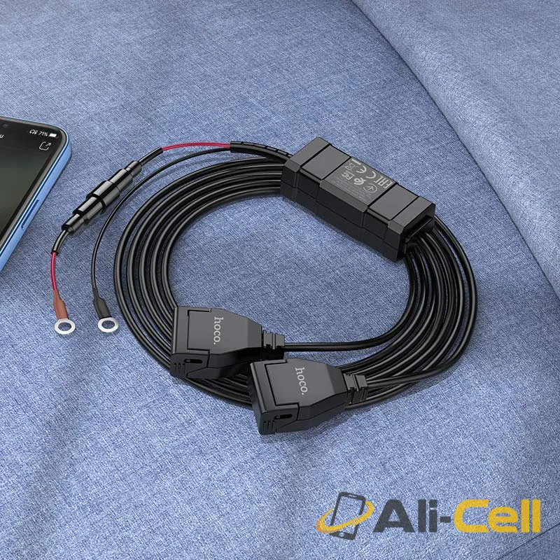 Motorcycle charger “Z45A” dual port (Z45a Black) — 5