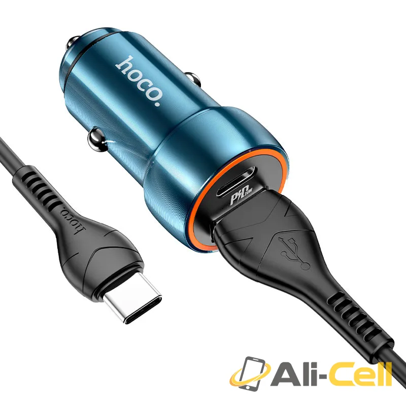 Car charger “Z46A Blue whale” PD20W + QC3.0 set with cable (Z46a Set Usb Tc Sapphire Blue, Set With Type C Cable) — 4