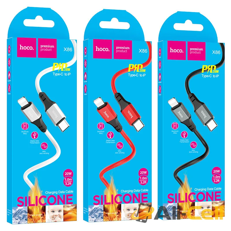 Cable Type-C to Lightning “X86 Spear” PD charging data sync (X86 Pd Tc Ltn Red, 1.0m) — 7