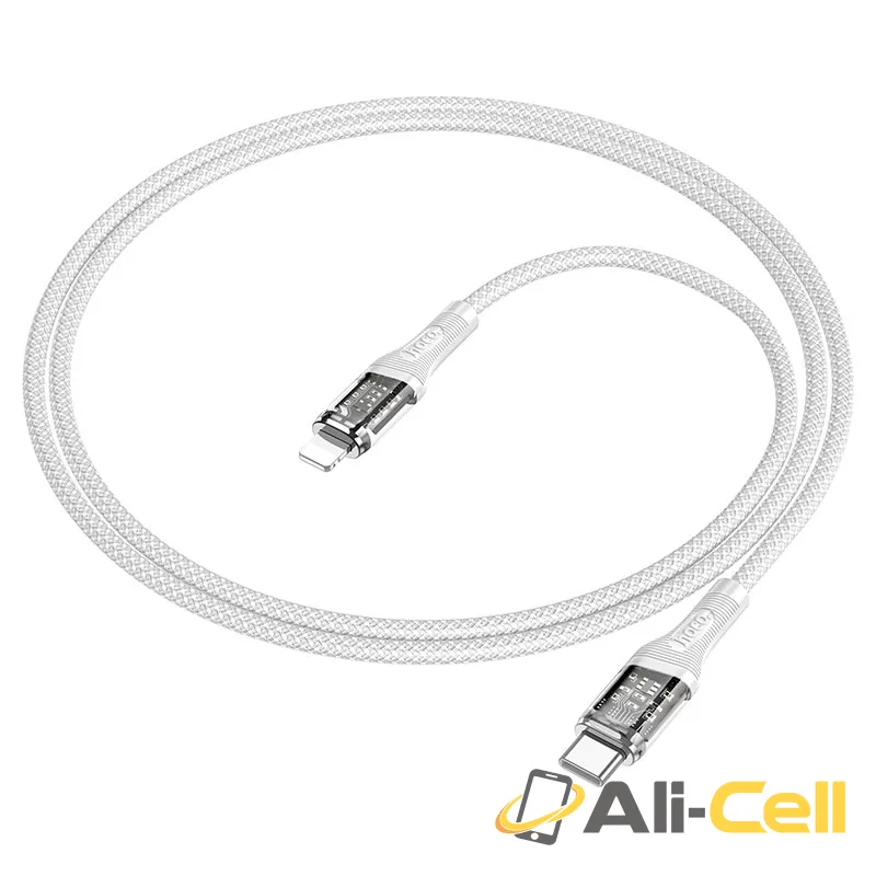 Cable Type-C to Lightning “U111 Transparent Discovery Edition” PD (U111 Pd Tc Ltn Green, 1.2m) — 4