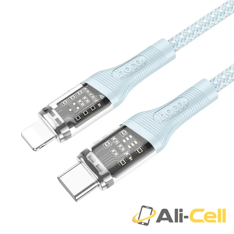 Cable Type-C to Lightning “U111 Transparent Discovery Edition” PD (U111 Pd Tc Ltn Gray, 1.2m) — 2