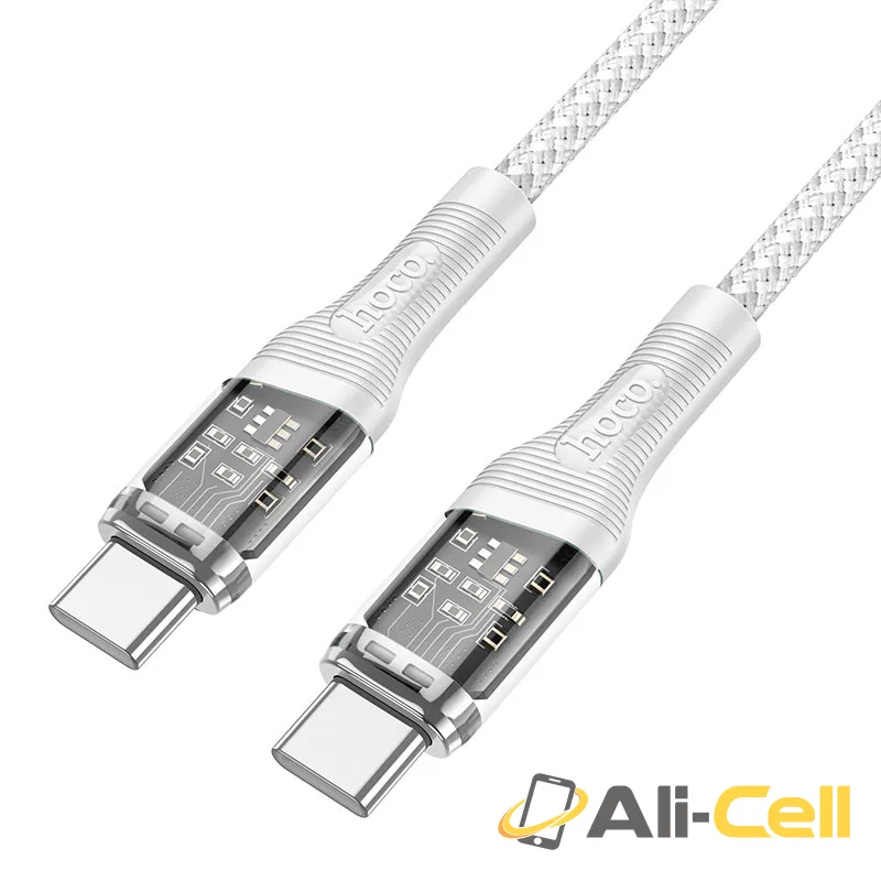 Cable Type-C to Type-C “U111 Transparent Discovery Edition” 60W (U111 60w Tc Tc Gray, 1.2m)