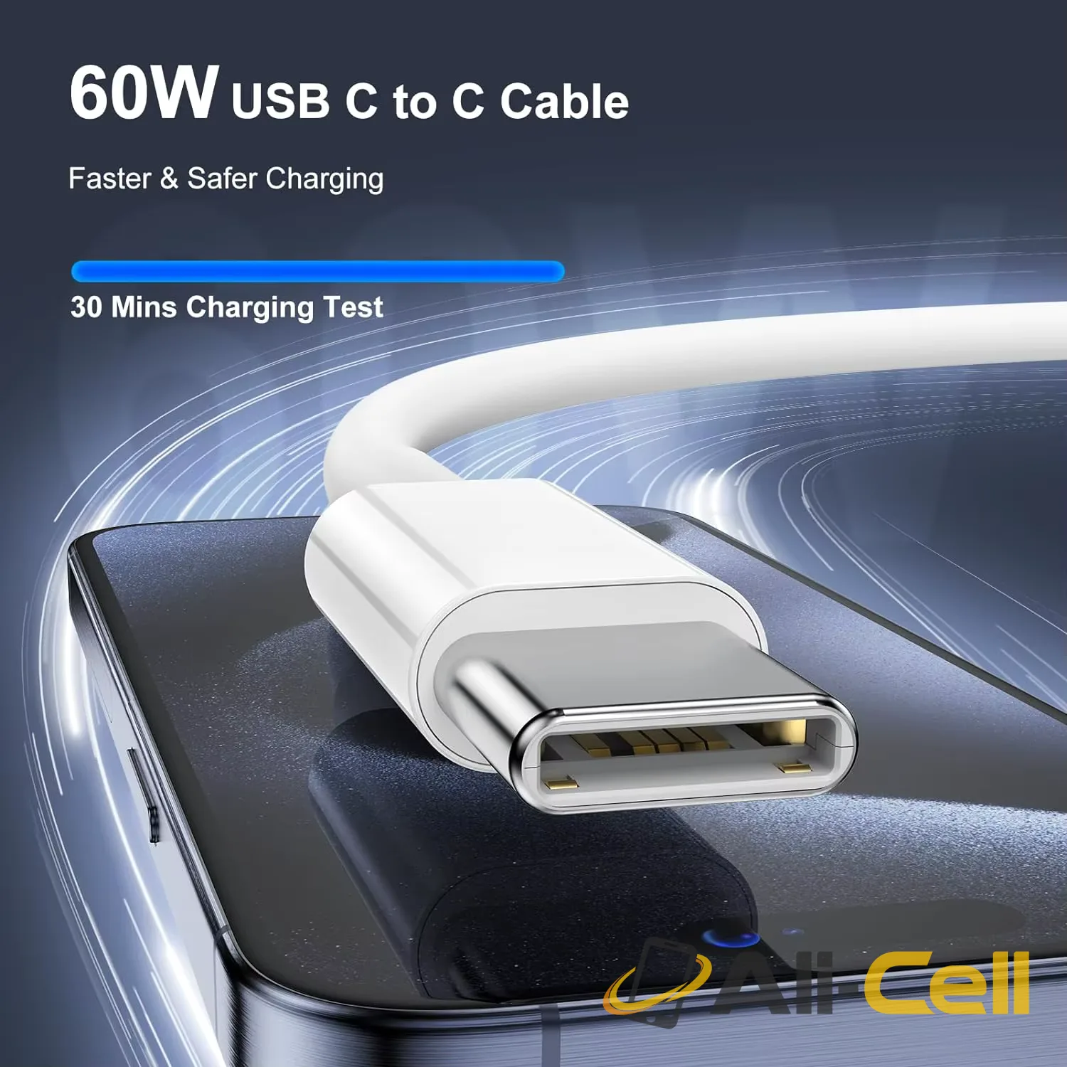 PD 60W Charging Cable USB-C for iphone 1m — 8