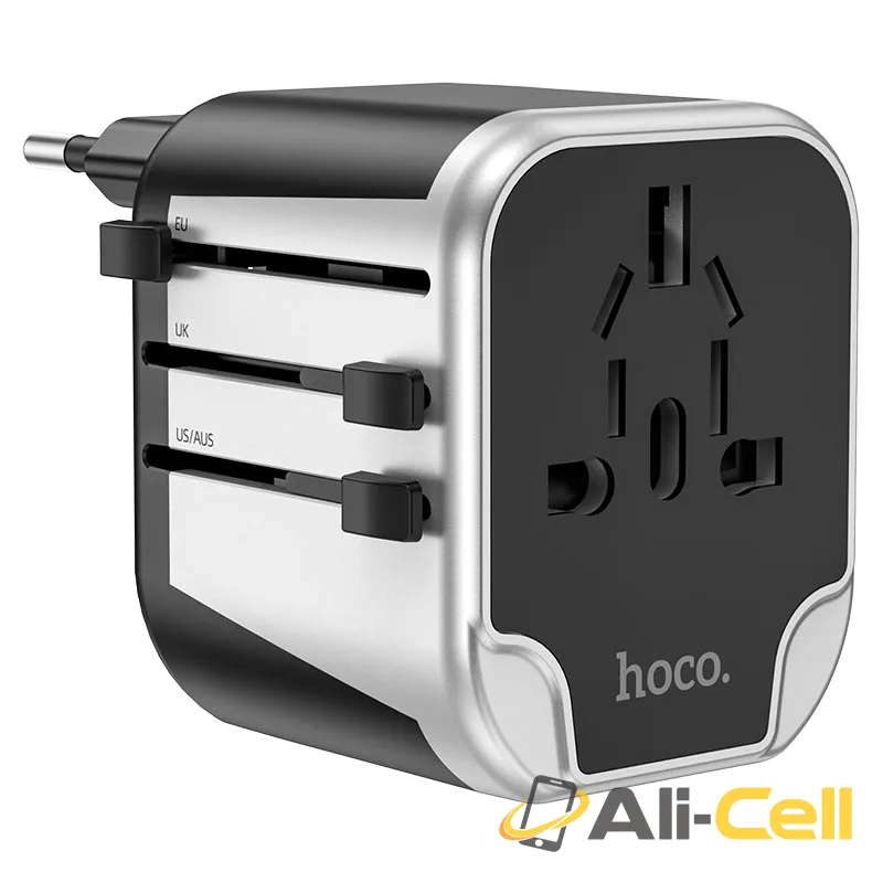 Wall charger “AC5 Level” with plug converter (Ac5 Black) — 4