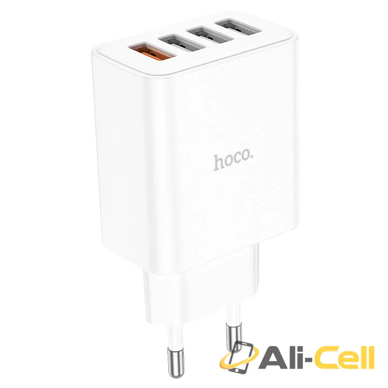 Wall charger “C102A Fuerza” QC3.0 EU set with cable (C102a White, Single)