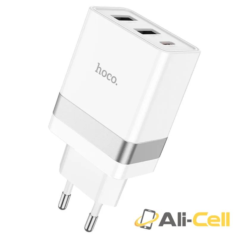 Wall charger “N21 Pro Tourer” PD30W EU set with cable (N21 Pro Set Tc Ltn White, Set With Type C To Lightning Cable) — 2