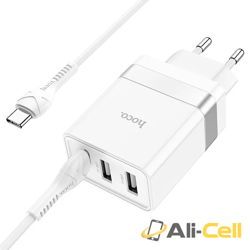 Wall charger “N21 Pro Tourer” PD30W EU set with cable (N21 Pro Set Tc Ltn White, Set With Type C To Lightning Cable) — 3