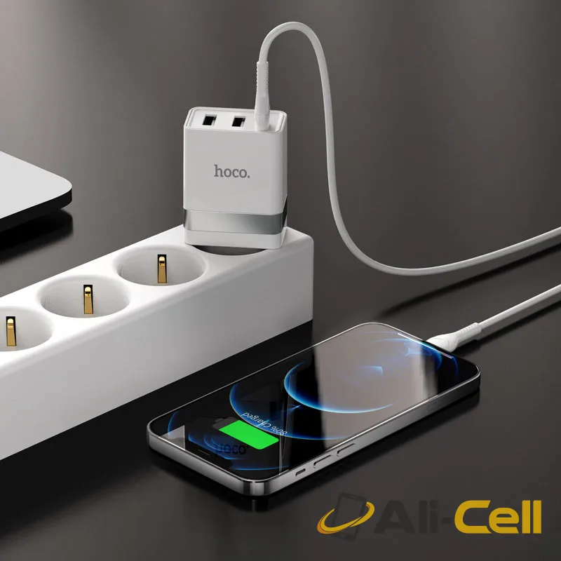 Wall charger “N21 Pro Tourer” PD30W EU set with cable (N21 Pro Set Tc Ltn White, Set With Type C To Lightning Cable) — 5