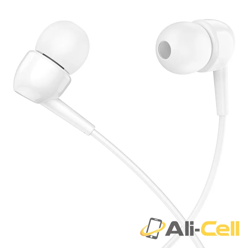 Wired earphones 3.5mm “M99 Celestial” with mic (M99 White) — 3