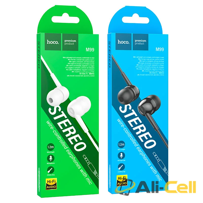 Wired earphones 3.5mm “M99 Celestial” with mic (M99 Black) — 7