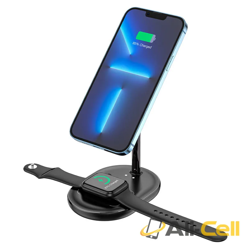 Tabletop wireless charging holder “CW40 Noble” magnetic (Cw40 White) — 3