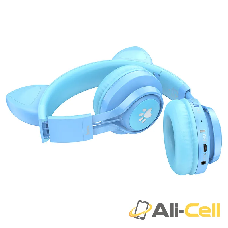 Wireless headphones “W39 Cat ear” for kids (W39 Blue) — 3