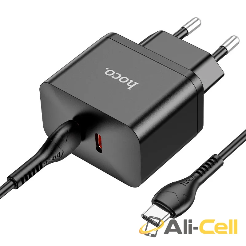 Wall charger “N29 Triumph” PD35W EU set with cable (N29 Set Tc Tc White, Set With Type C To Type C Cable) — 3