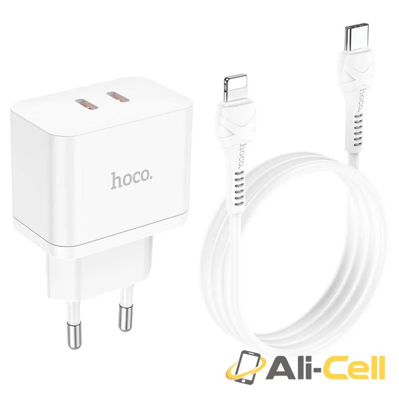 Wall charger “N29 Triumph” PD35W EU set with cable (N29 Set Tc Ltn Black, Set With Type C To Lightning Cable) — 4
