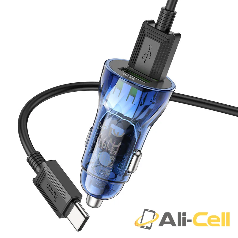 Car charger “Z47 Transparent Discovery Edition” QC3.0 set (Z47 Set Usb Musb Transparent Black, Set With Micro Usb Cable) — 3