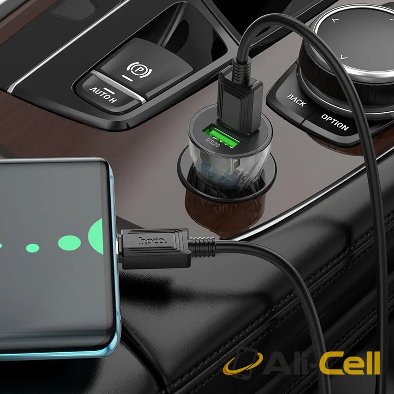 Car charger “Z47 Transparent Discovery Edition” QC3.0 set (Z47 Set Usb Musb Transparent Black, Set With Micro Usb Cable) — 6
