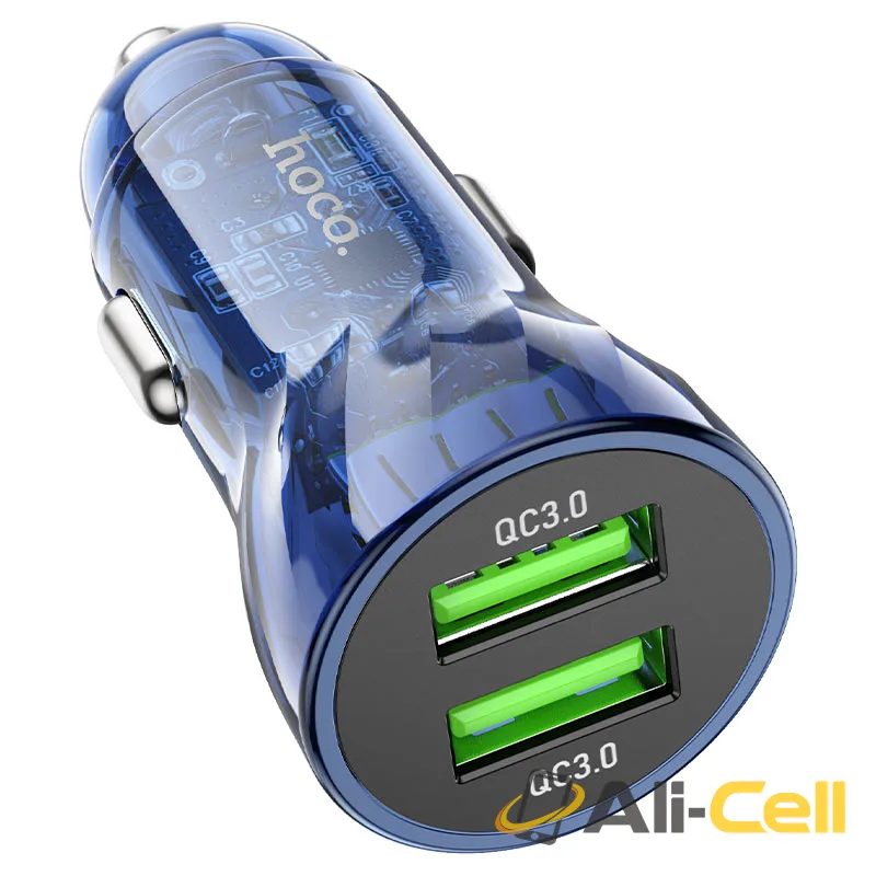 Car charger “Z47 Transparent Discovery Edition” QC3.0 set (Z47 Transparent Blue, Single)