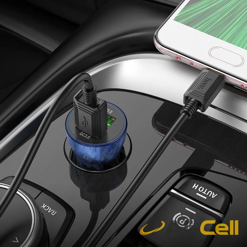 Car charger “Z47 Transparent Discovery Edition” QC3.0 set (Z47 Transparent Blue, Single) — 5