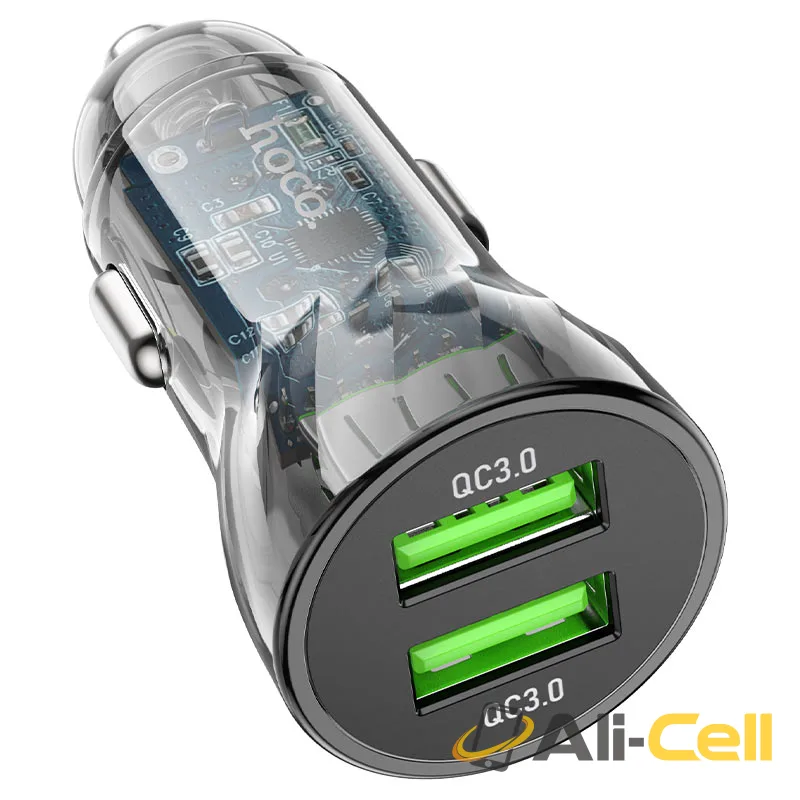 Car charger “Z47 Transparent Discovery Edition” QC3.0 set (Z47 Transparent Black, Single)
