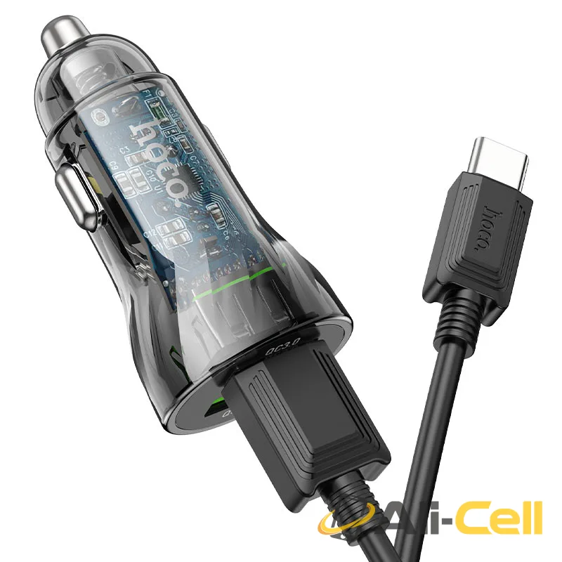 Car charger “Z47 Transparent Discovery Edition” QC3.0 set (Z47 Transparent Black, Single) — 4