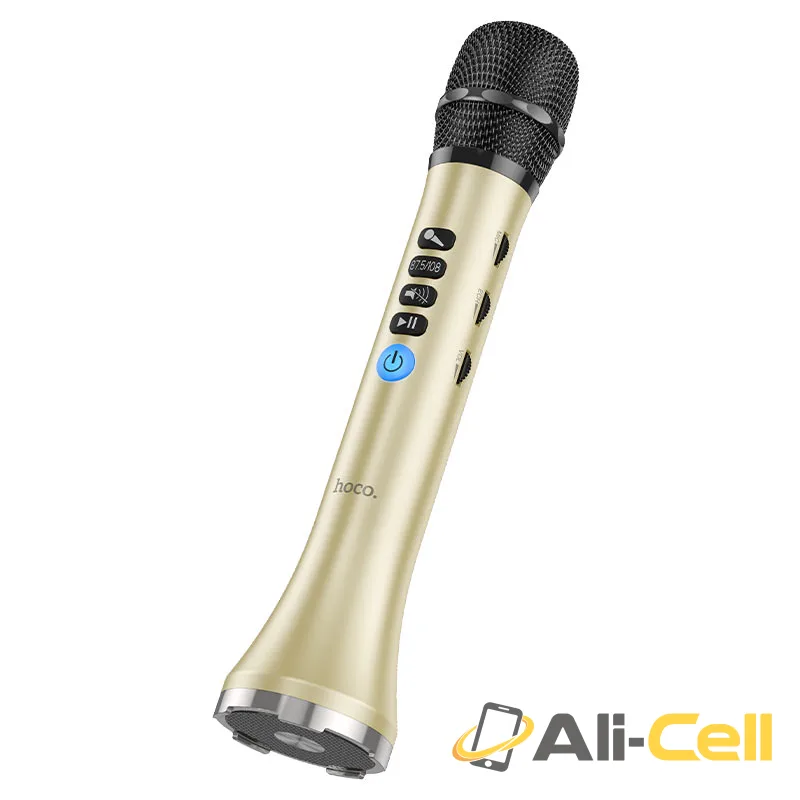 Microphone “BK9 Singing” wireless karaoke mic (Bk9 Gold)