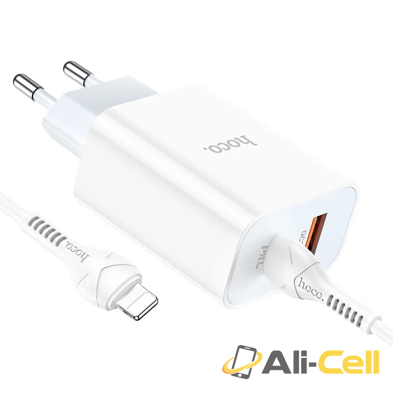 Wall charger “C97A” PD20W+QC3.0 EU set with cable (C97a Set Tc Tc White, Set With Type C To Type C Cable) — 4