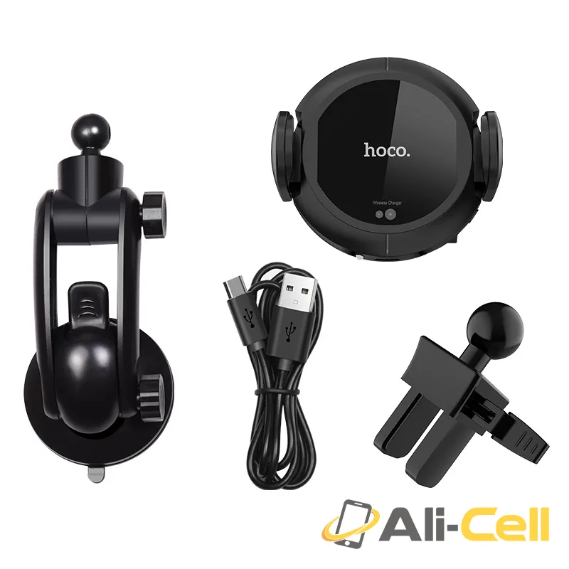 Car wireless charger «CA35» clip air outlet and suction base — 3
