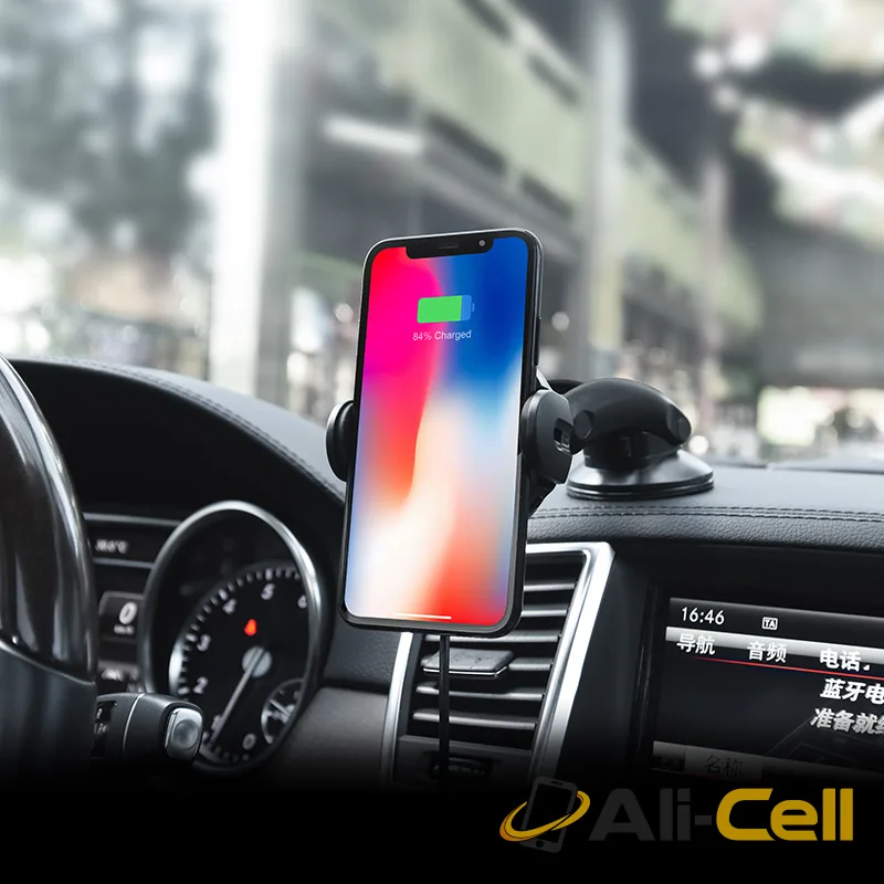 Car wireless charger «CA35» clip air outlet and suction base — 6