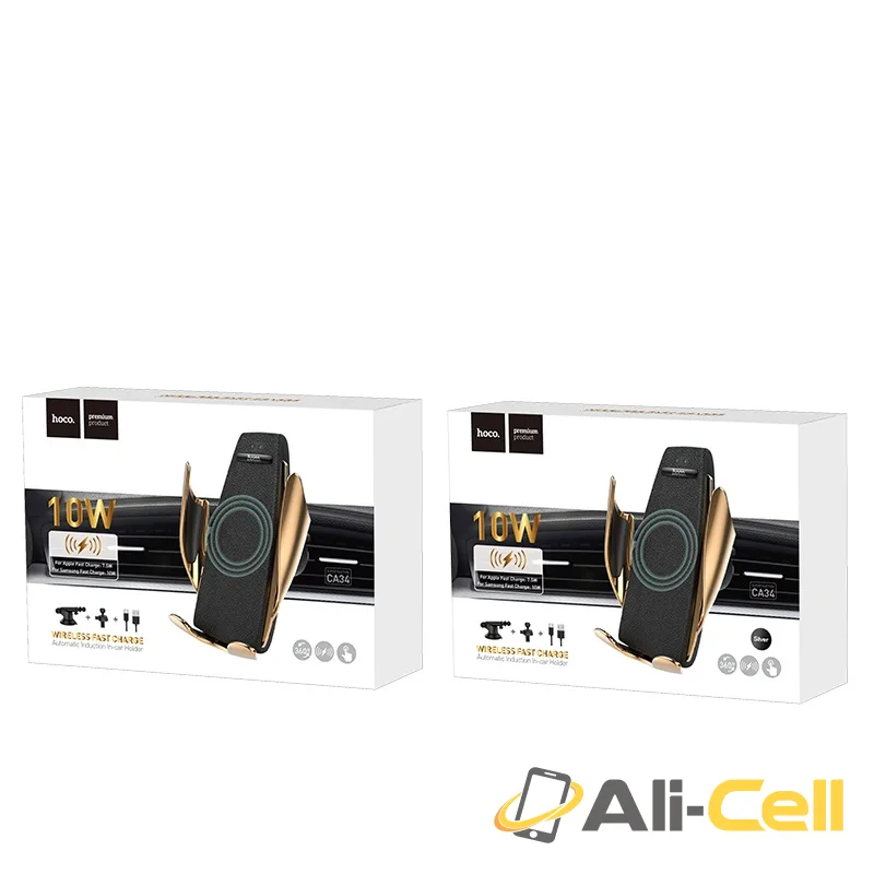Car wireless charger «CA34 Elegant» air outlet and dashboard mount — 7