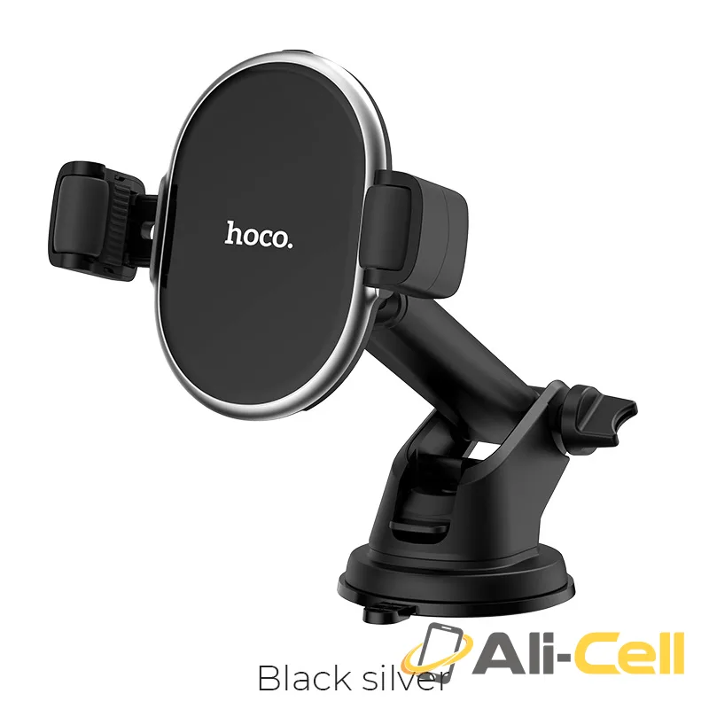 Car wireless charger “S12 Rich power” dashboard suction base (S12 Black Silver)