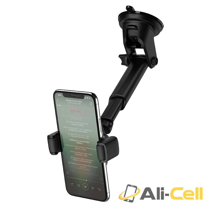 Car wireless charger “S12 Rich power” dashboard suction base (S12 Black Silver) — 3