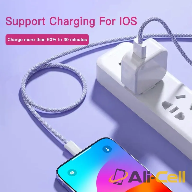 PD 60W Charging Cable USB-C for iphone 1m — 12