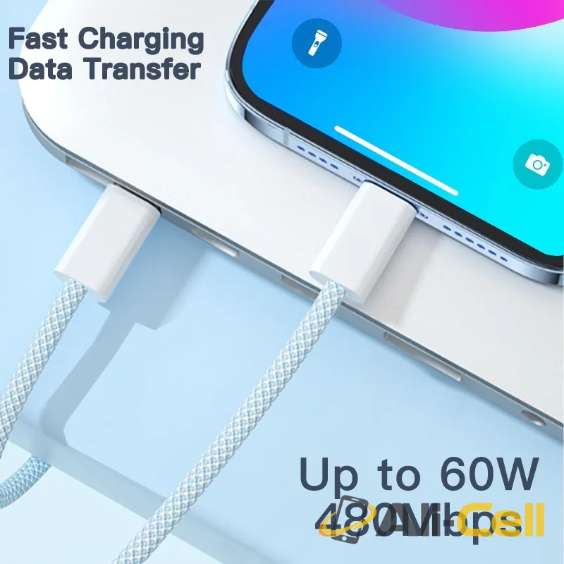 PD 60W Charging Cable USB-C for iphone 1m — 15