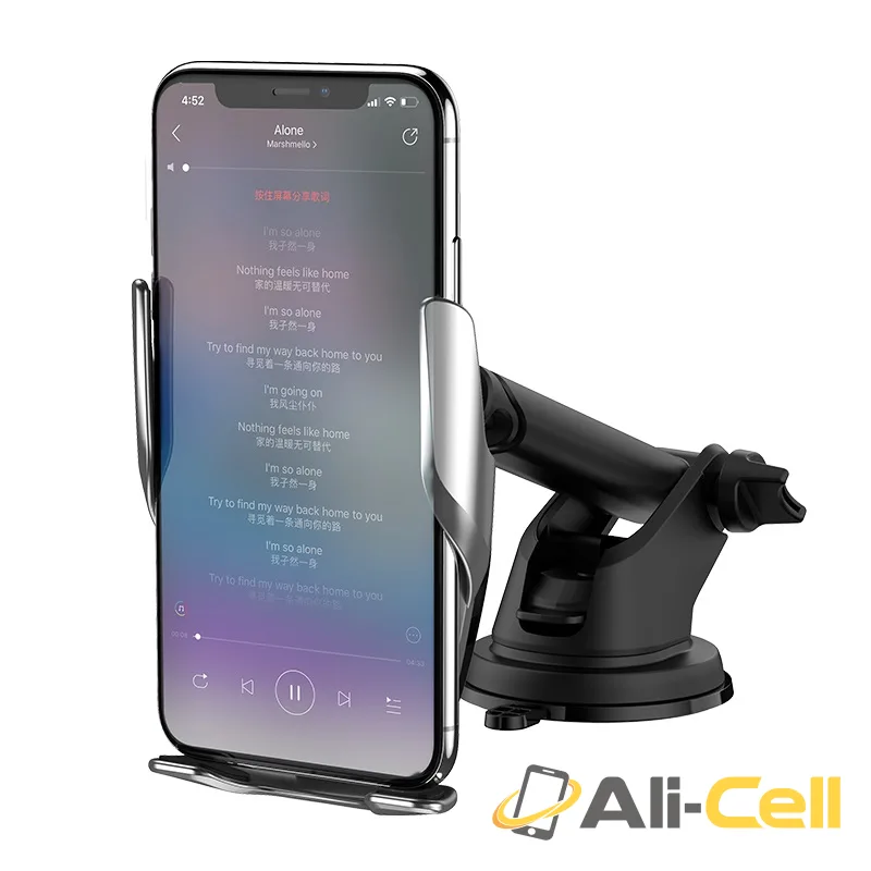 Car wireless charger “S14 Surpass” for dashboard and air outlet (S14 Gold) — 3