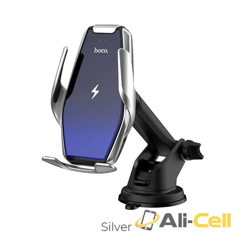 Car wireless charger “S14 Surpass” for dashboard and air outlet (S14 Silver)