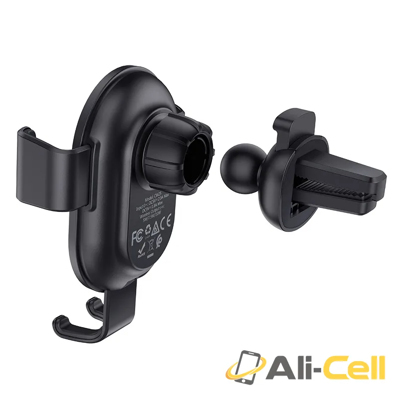 Car wireless charger “CW25 Delight” for air outlet (Cw25 Black) — 4