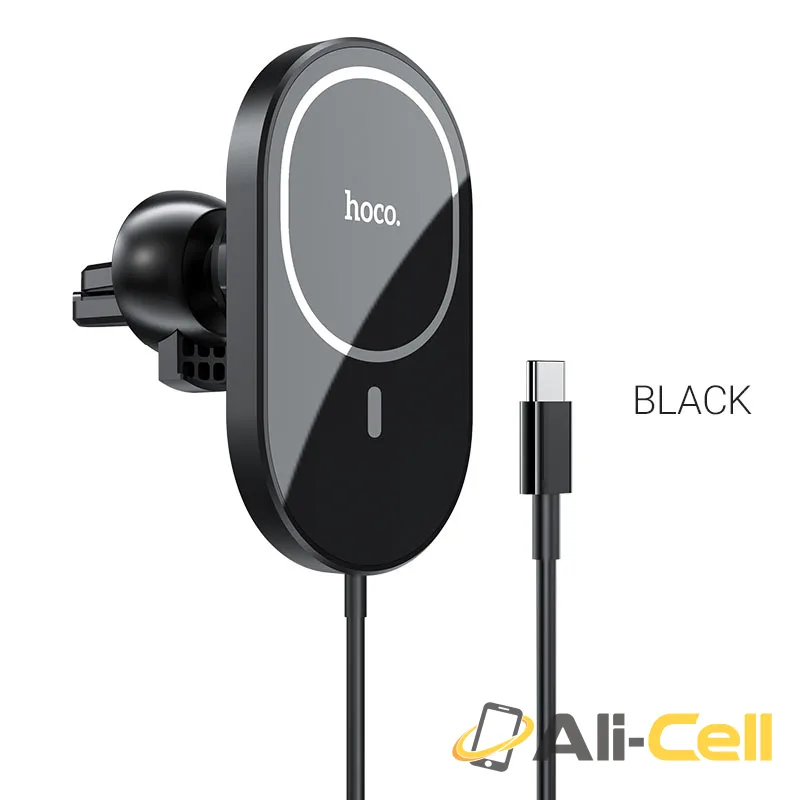 Car wireless charger “CA90 Powerful” magnetic for air outlet (Ca90 Black)