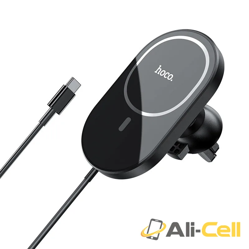 Car wireless charger “CA90 Powerful” magnetic for air outlet (Ca90 Black) — 2