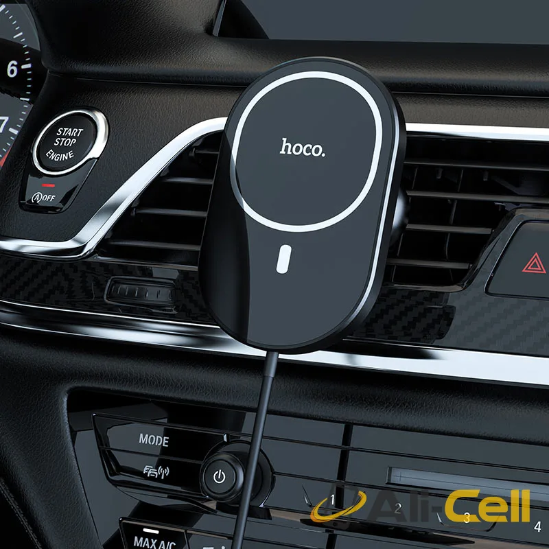 Car wireless charger “CA90 Powerful” magnetic for air outlet (Ca90 Black) — 5