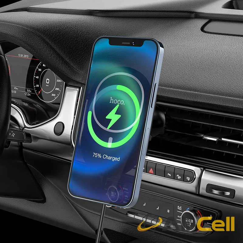 Car wireless charger “CA90 Powerful” magnetic for air outlet (Ca90 Black) — 6