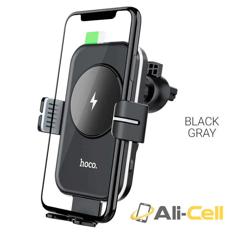 Car wireless charger “CA80 Buddy” for air outlet (Ca80 Black Gray)