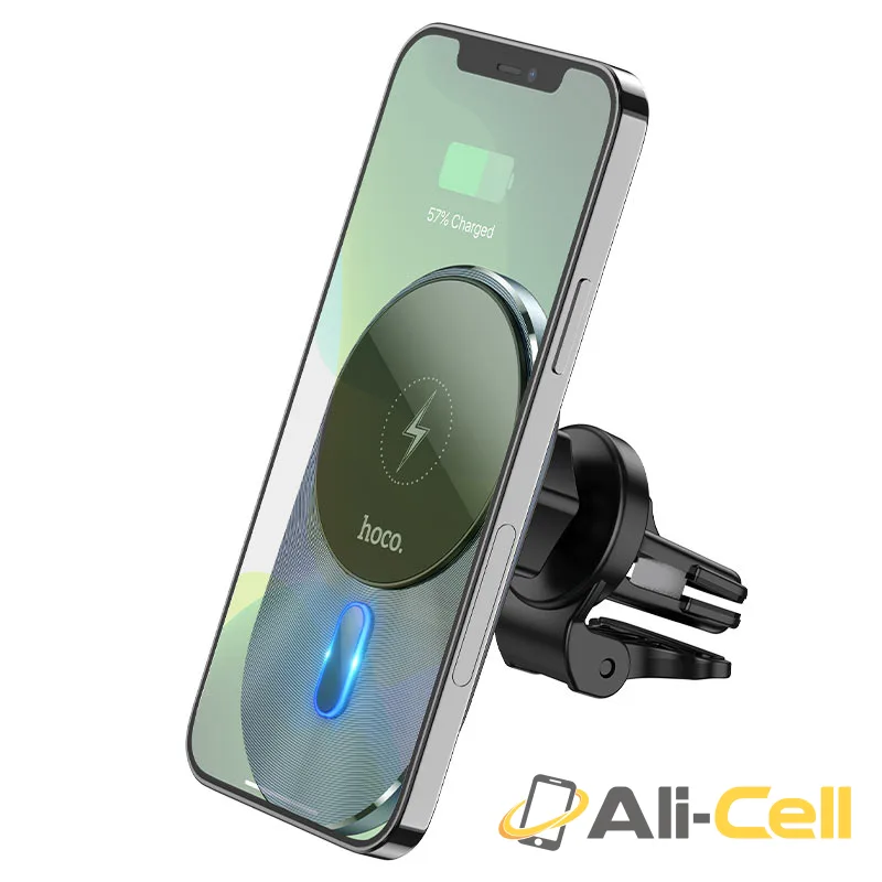 Car wireless charger “CA91 Magic” magnetic for air outlet (Ca91 Gray) — 3