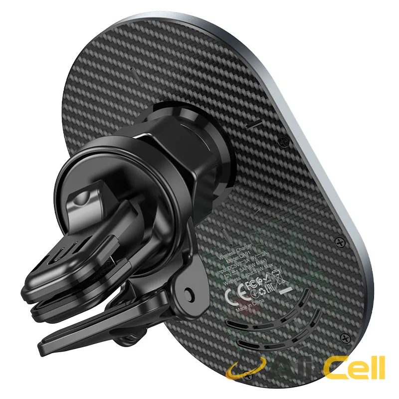 Car wireless charger “CA91 Magic” magnetic for air outlet (Ca91 Gray) — 4