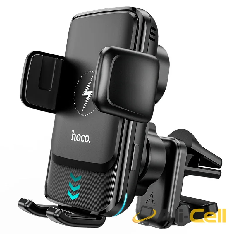 Car wireless charger “S35 Smart alignment” for dashboard and air outlet (S35 Black) — 2