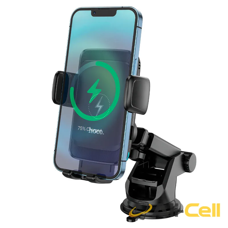 Car wireless charger “S35 Smart alignment” for dashboard and air outlet (S35 Black) — 3