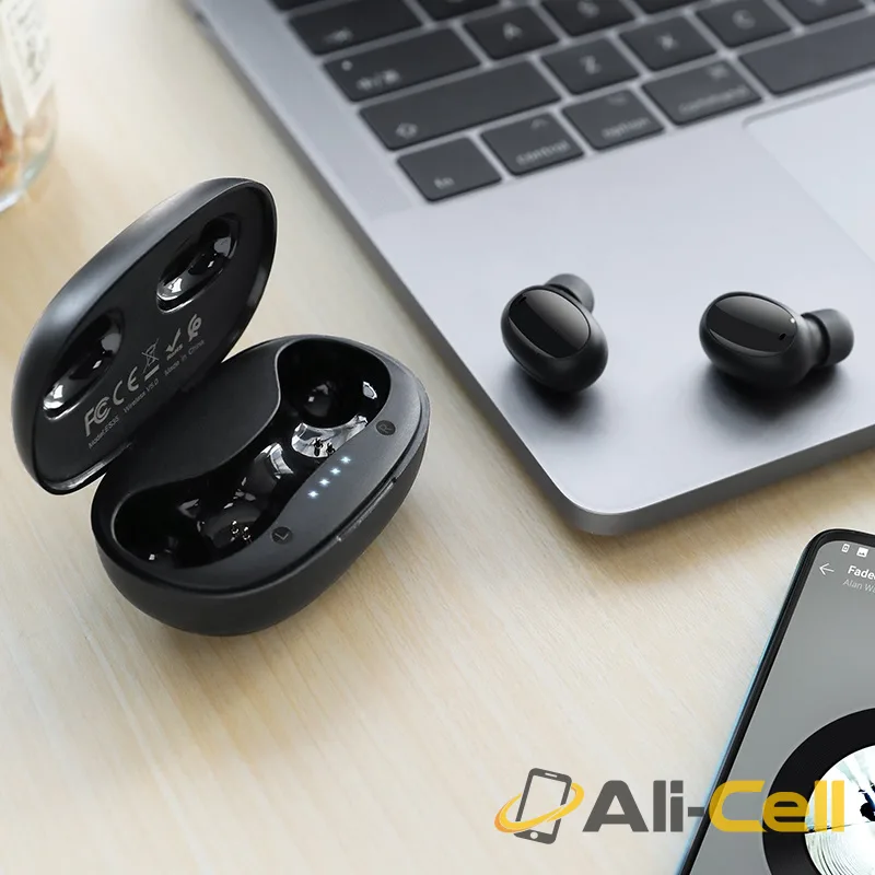 Wireless headset “ES35 Breezy” with charging case (Es35 Black) — 5
