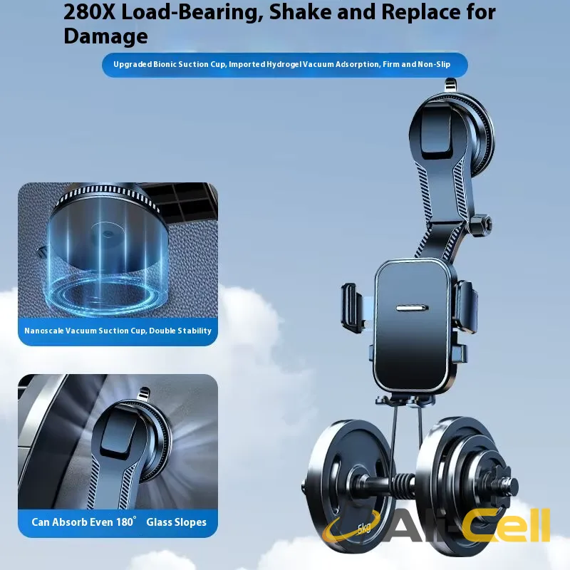 Universal Rotating Phone Holder with short waterfall square pattern surface — 6